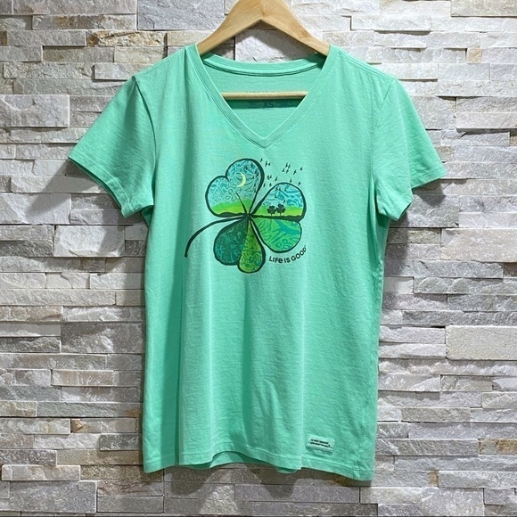 Life Is Good Women's Cloverfield Crusher Tee - Picture 1 of 8